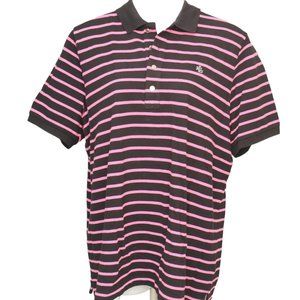 3 for $20 👛👜👝Lauren Ralph Lauren Women's 2X Pink Striped  Cotton Polo